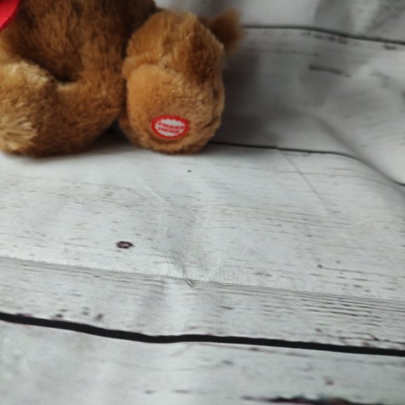Hallmark Love Ya Plush Brown Puppy Sound Animated Ears Move 8" tested and works - Picture 5 of 9